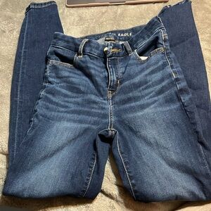 American eagle curvy high rise jeggings size 0 long